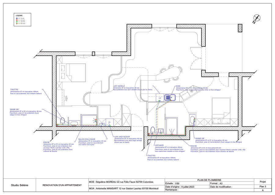 Plan rénovation appartement