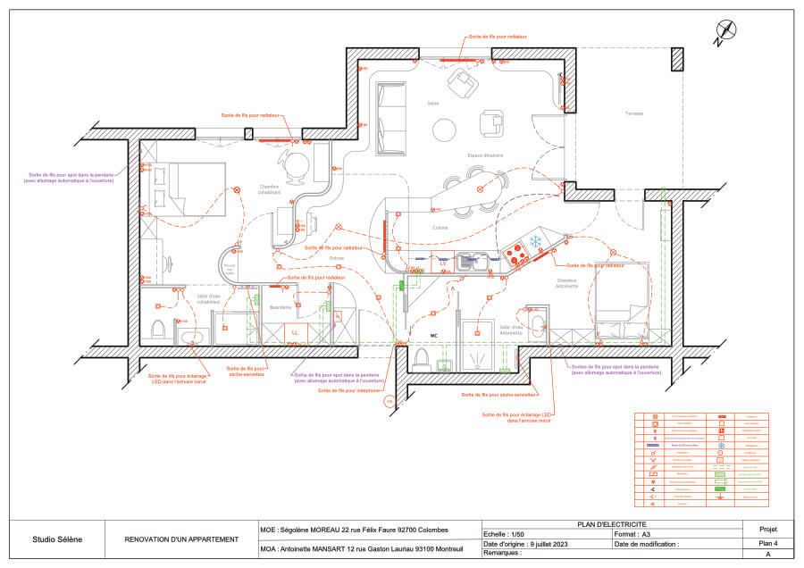 Rénovation appartement travaux électricité