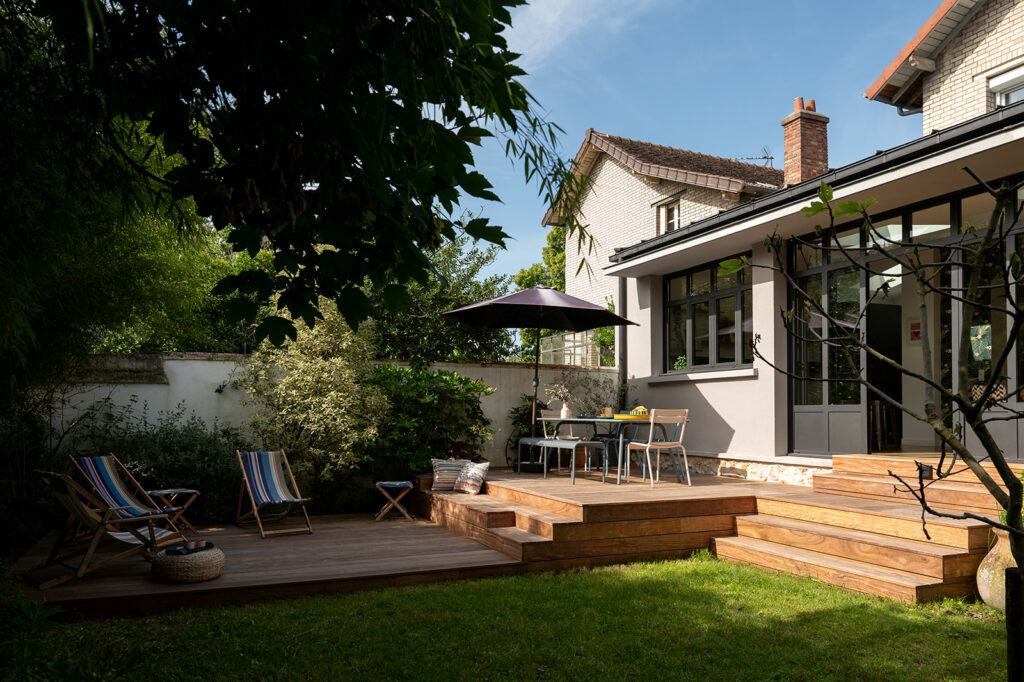 terrasse jardin maison